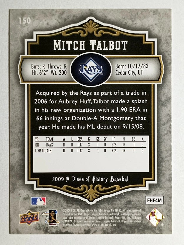 2009 UD A Piece of History #150 Mitch Talbot