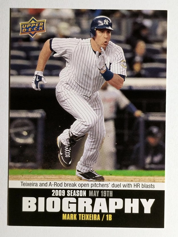 2010 Upper Deck Season Biography #SB52 Mark Teixeira