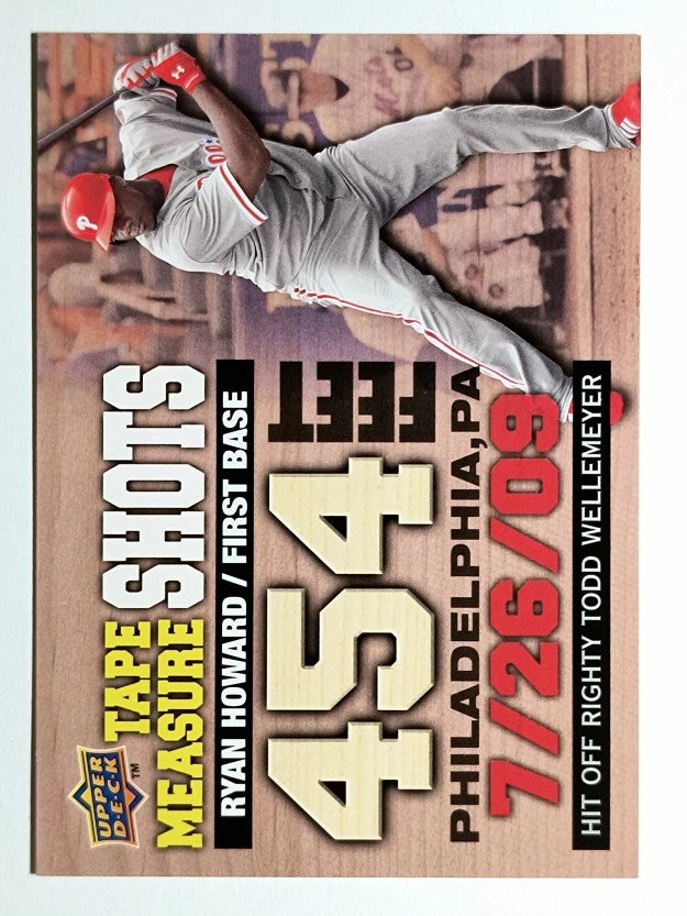 2010 Upper Deck Tape Measure Shots #TMS23 Ryan Howard