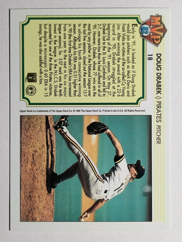 1992 Upper Deck Team MVP Holograms #18 Doug Drabek