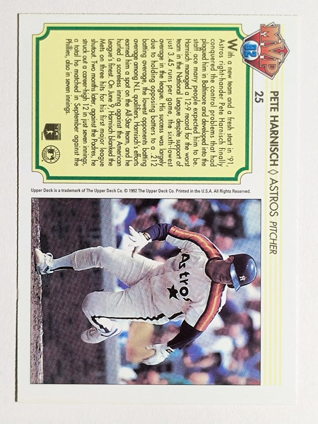 1992 Upper Deck Team MVP Holograms #25 Pete Harnisch