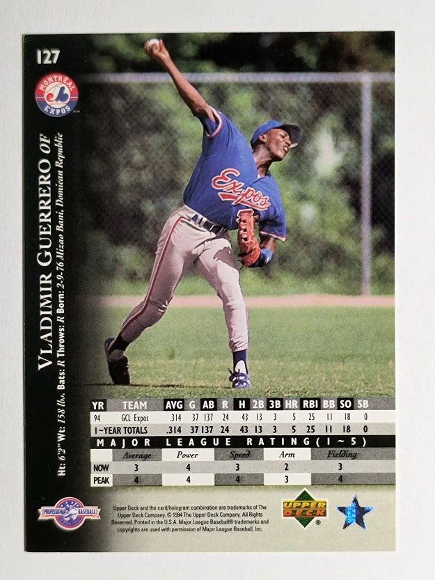 1995 Upper Deck Minors #127 Vladimir Guerrero