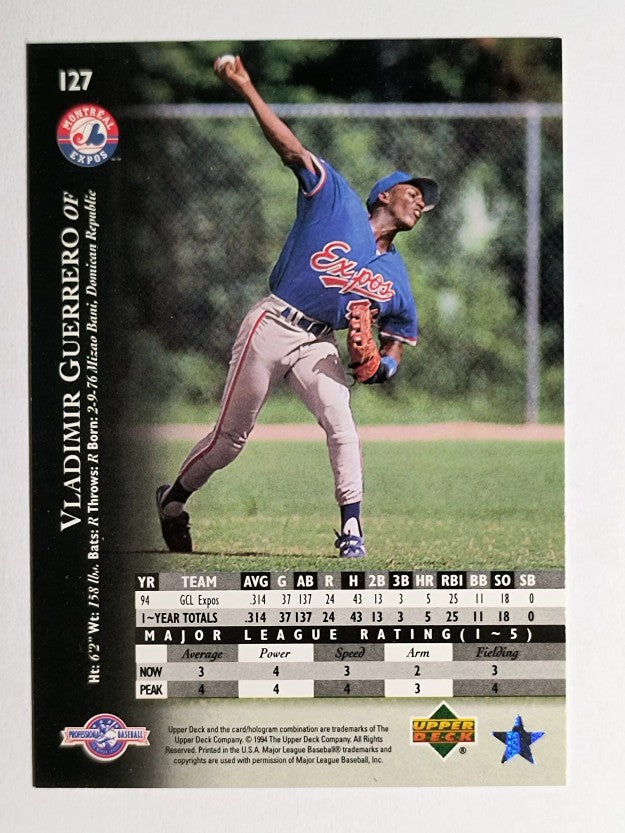 1995 Upper Deck Minors #127 Vladimir Guerrero