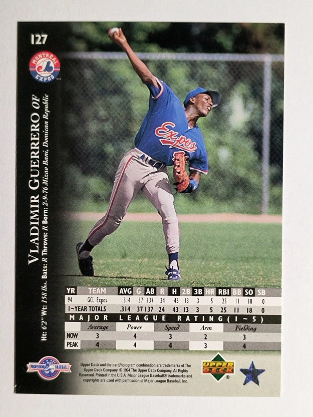 1995 Upper Deck Minors #127 Vladimir Guerrero (NM)