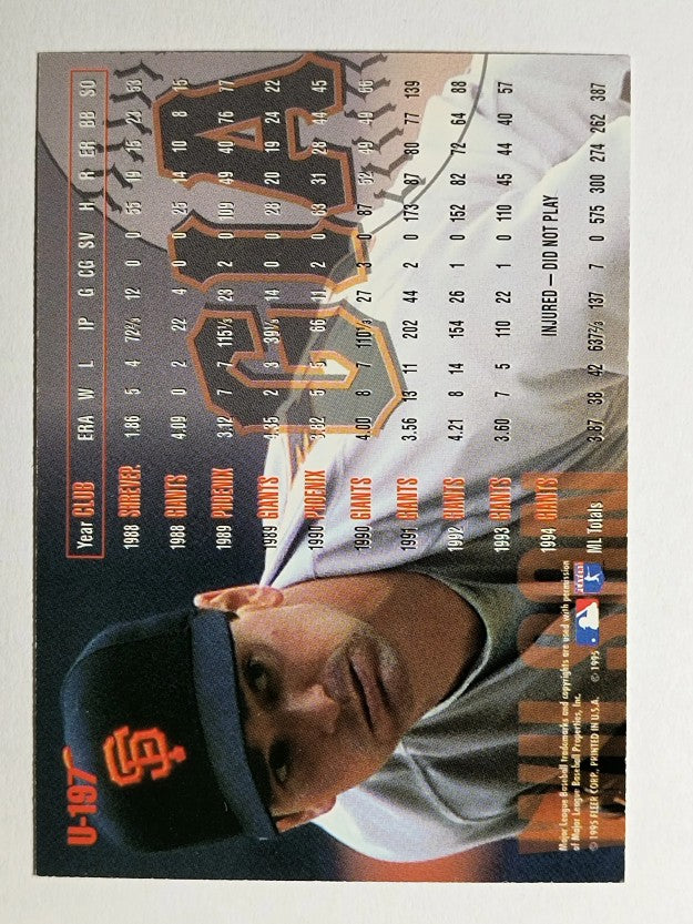 1995 Fleer Update #197 Trevor Wilson