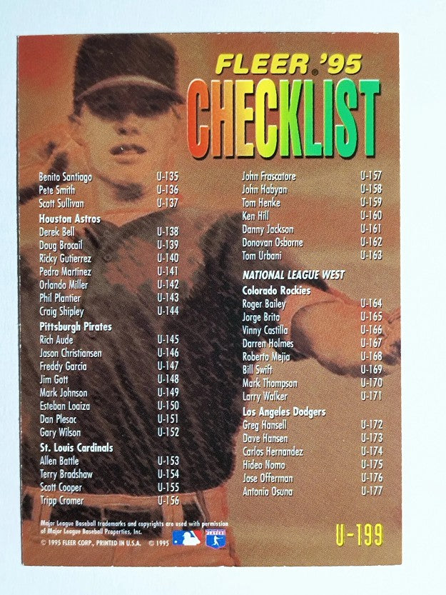 1995 Fleer Update #199 Checklist