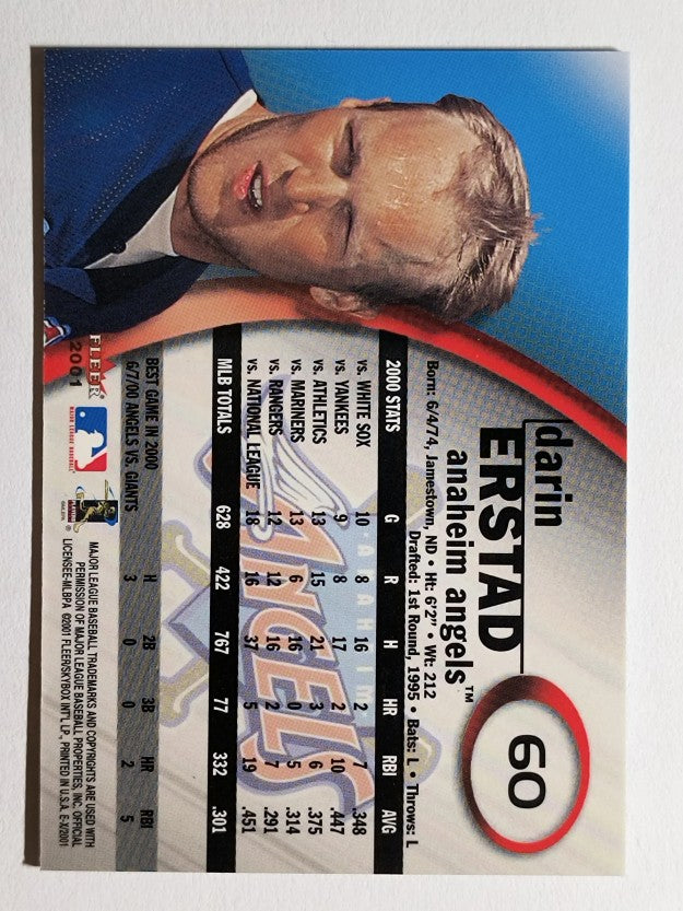 2001 E-X #60 Darin Erstad