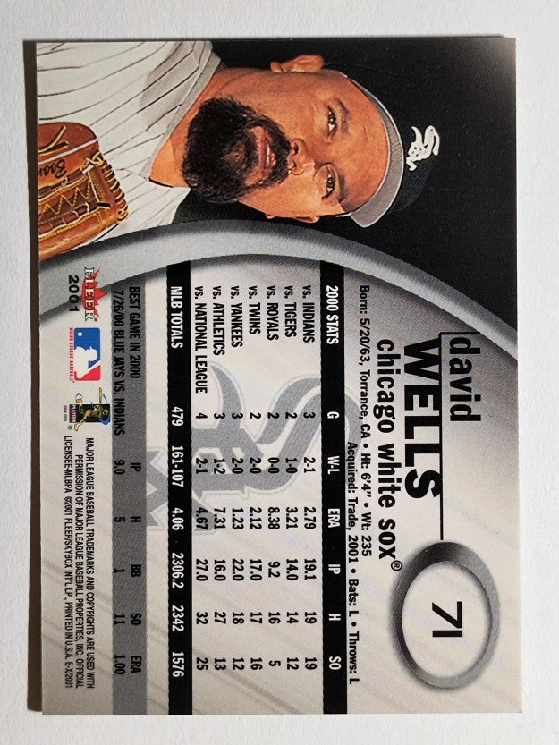 2001 E-X #71 David Wells