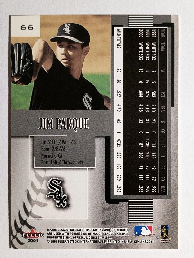 2001 Fleer Genuine #66 Jim Parque