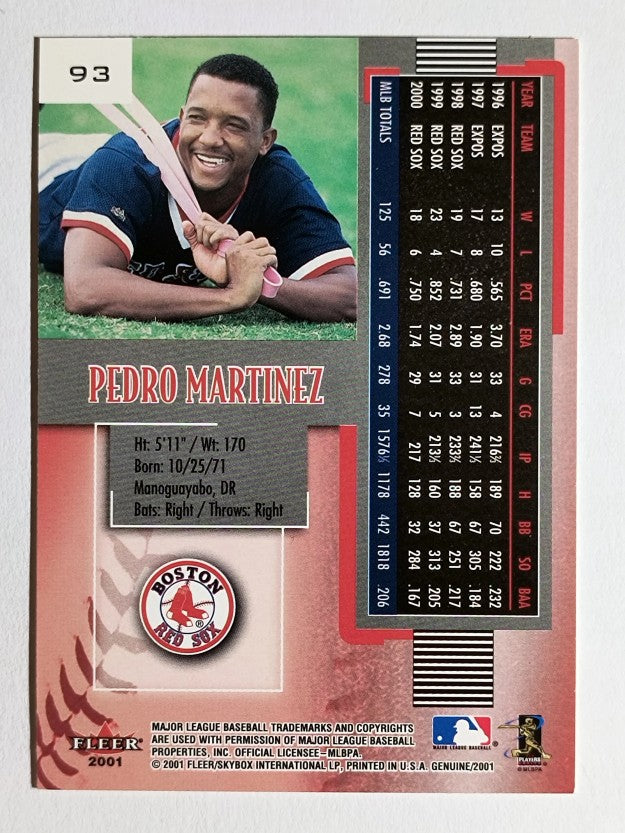 2001 Fleer Genuine #93 Pedro Martinez