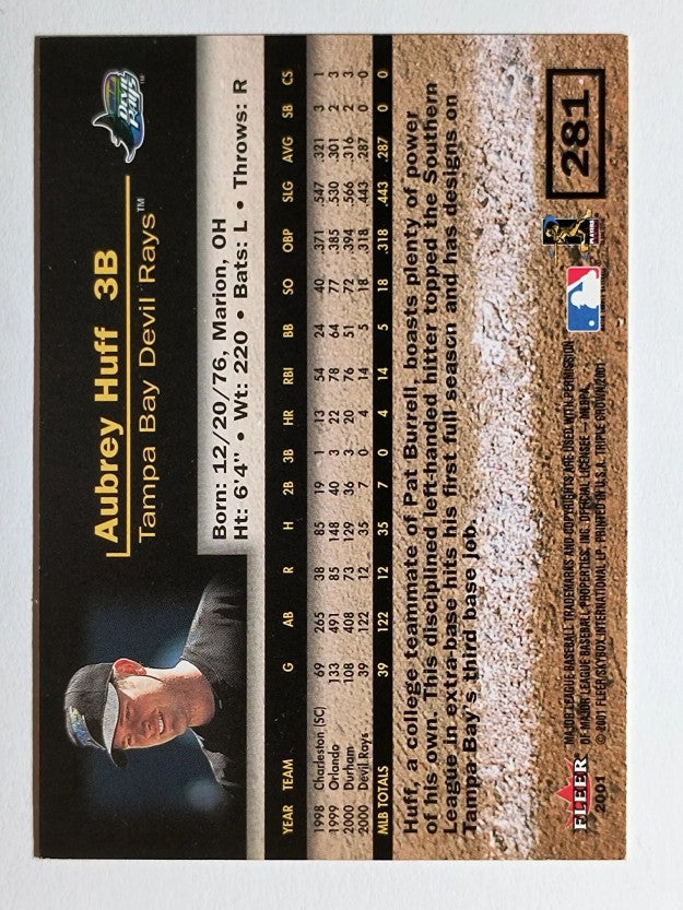 2001 Fleer Triple Crown #281 Aubrey Huff