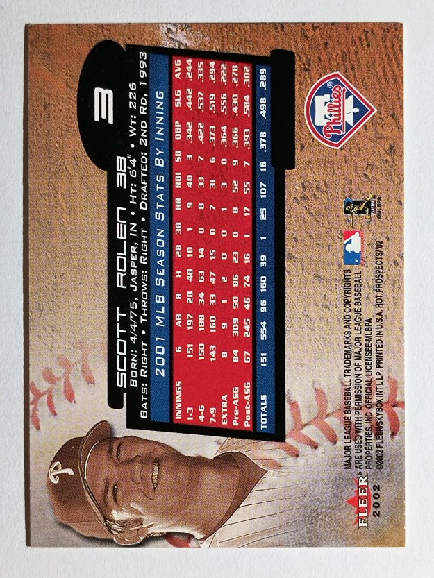 2002 Hot Prospects #3 Scott Rolen