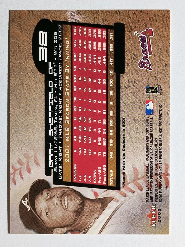 2002 Hot Prospects #38 Gary Sheffield