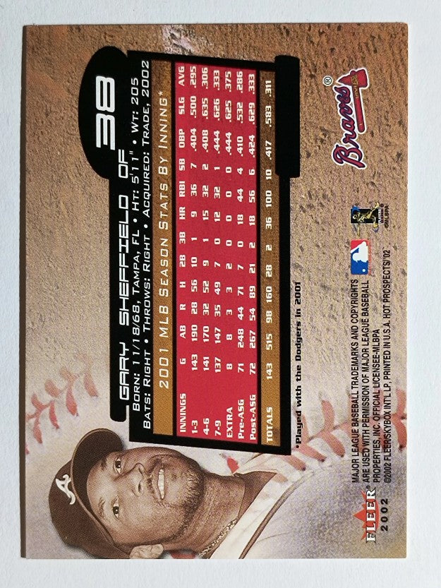 2002 Hot Prospects #38 Gary Sheffield
