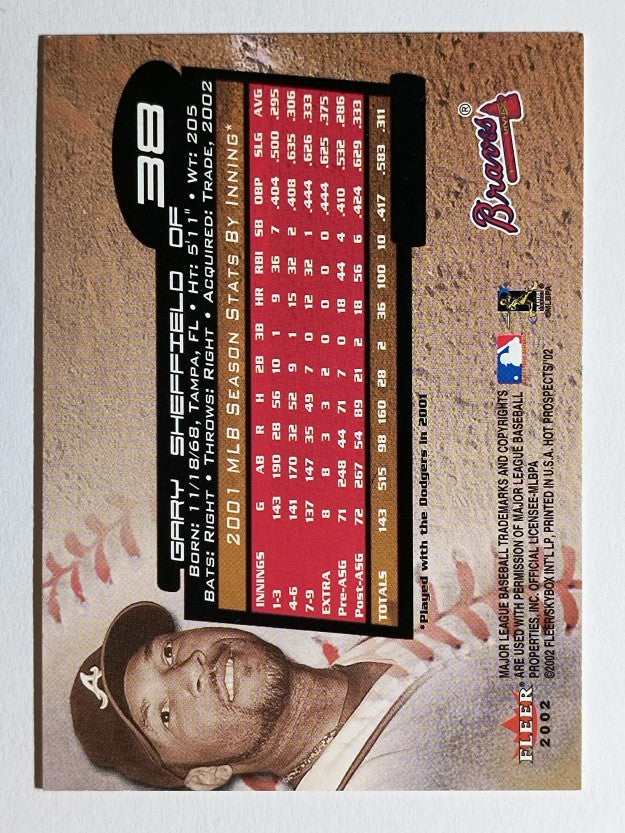 2002 Hot Prospects #38 Gary Sheffield