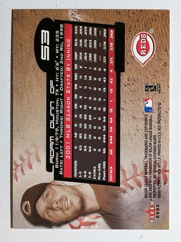 2002 Hot Prospects #53 Adam Dunn