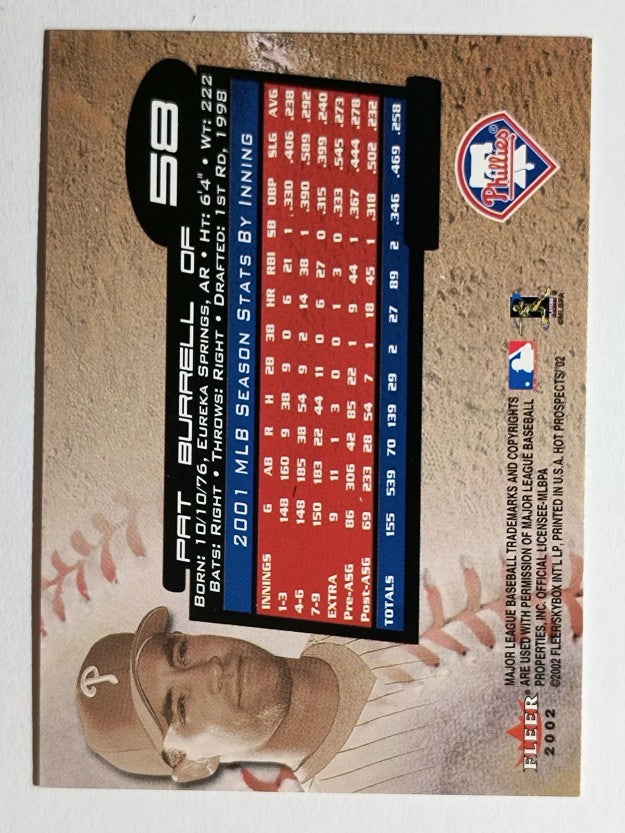2002 Hot Prospects #58 Pat Burrell