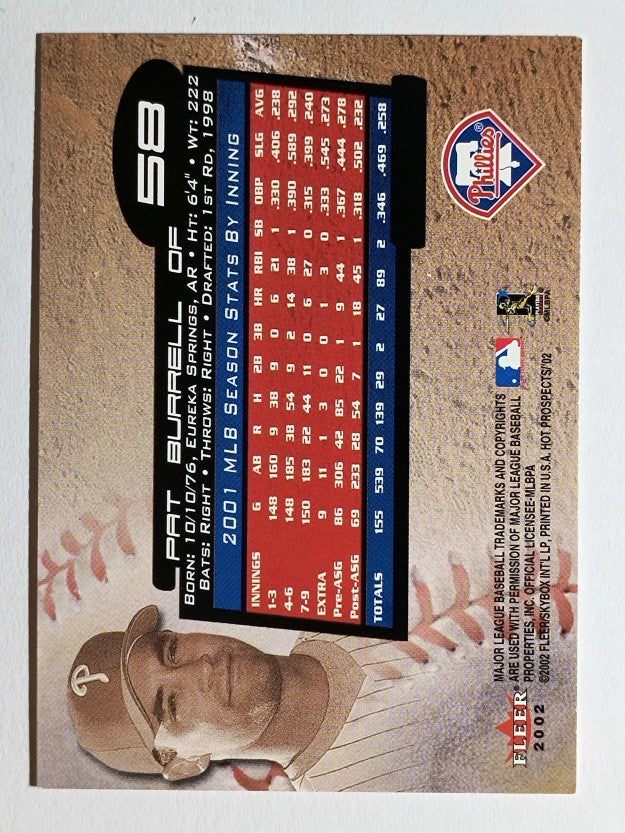2002 Hot Prospects #58 Pat Burrell