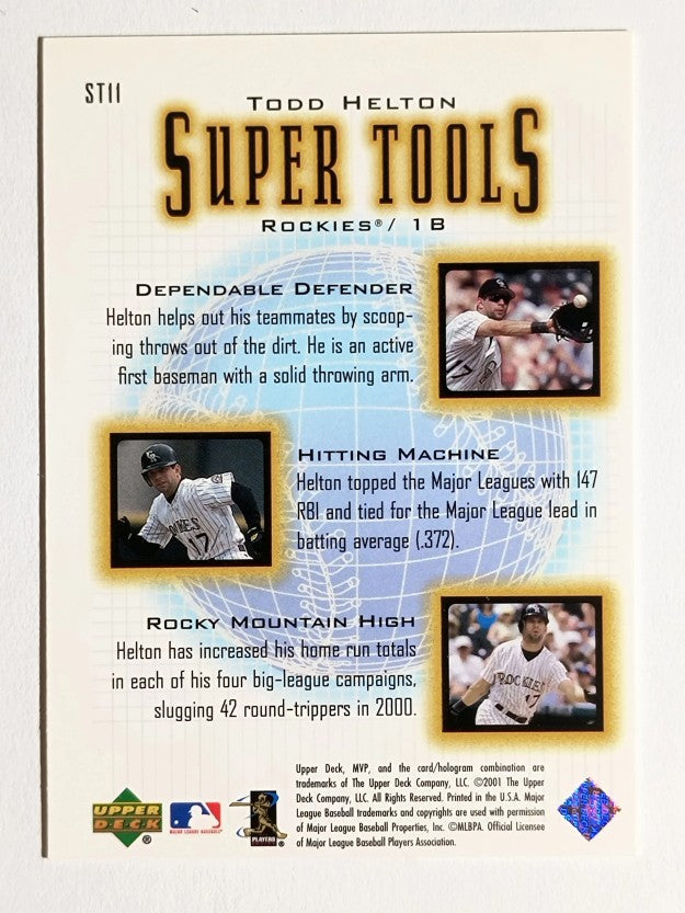 2001 Upper Deck MVP Super Tools #ST11 Todd Helton