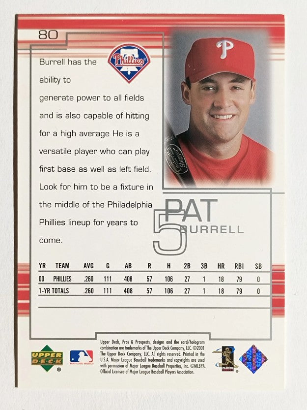 2001 Upper Deck Pros and Prospects #80 Pat Burrell