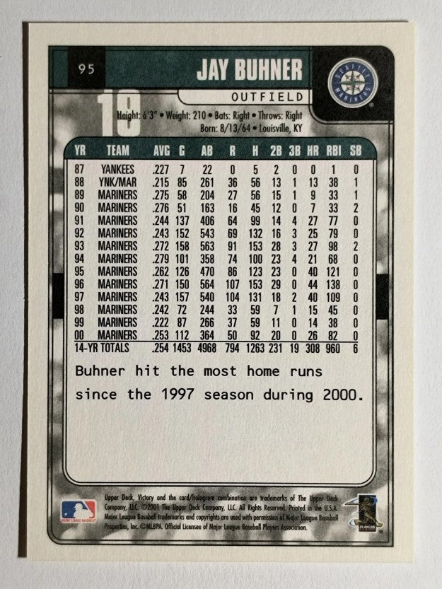 2001 Upper Deck Victory #95 Jay Buhner