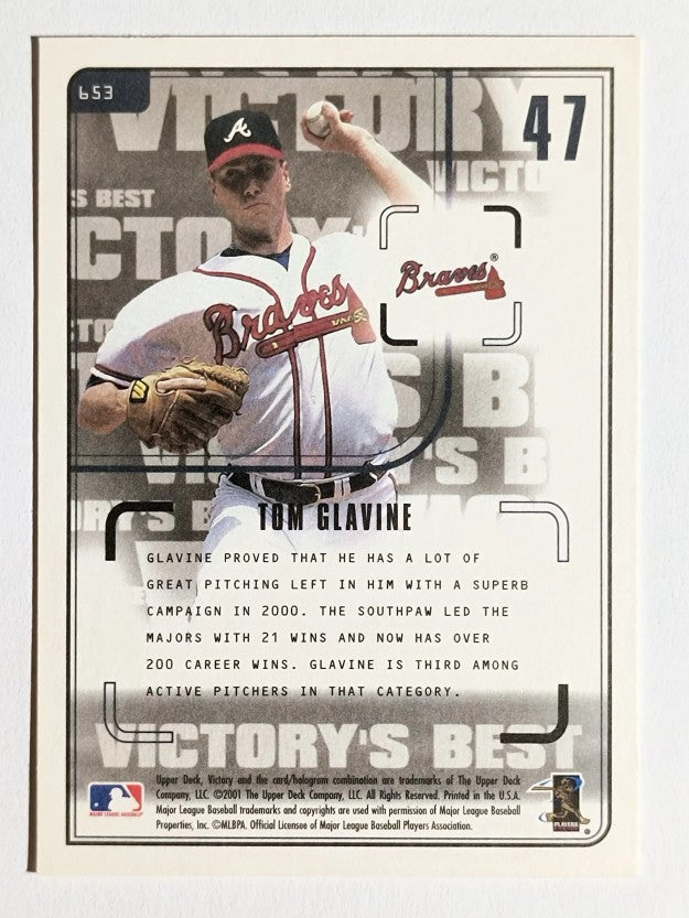 2001 Upper Deck Victory #653 Tom Glavine VB
