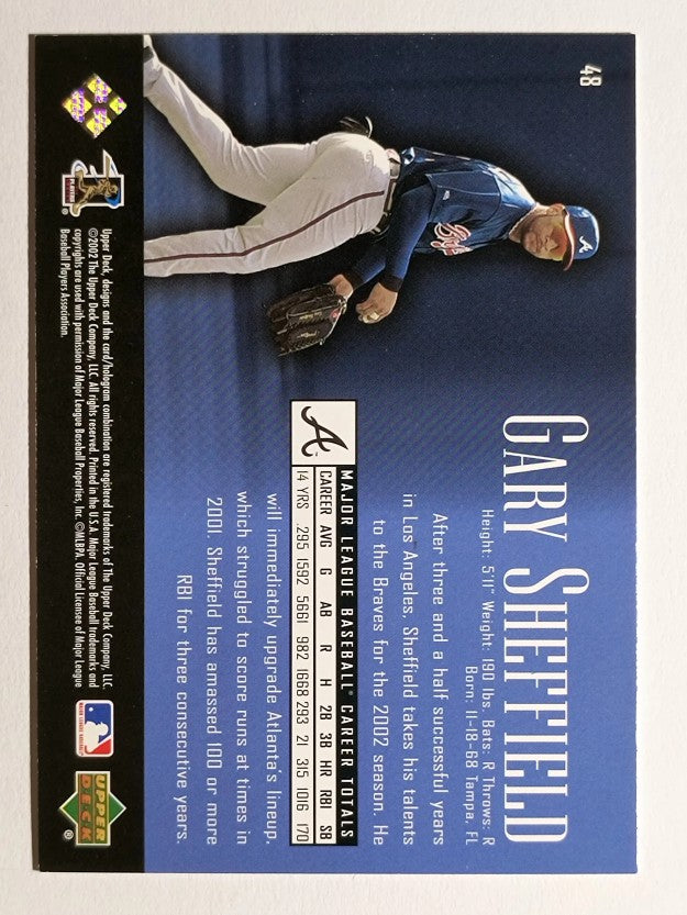 2002 UD Piece of History #48 Gary Sheffield