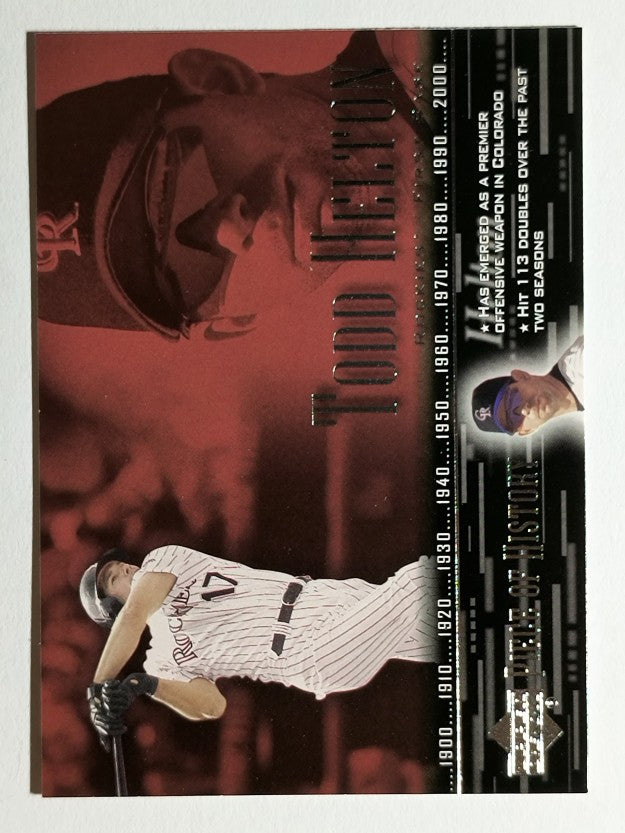 2002 UD Piece of History #89 Todd Helton