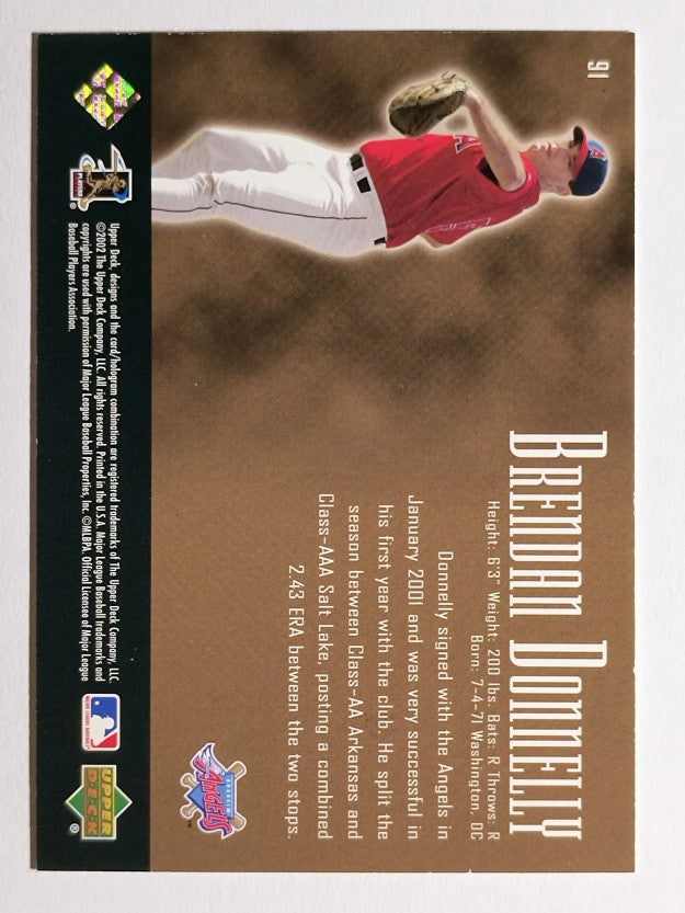 2002 UD Piece of History 21st Century Phenoms 950 #91 Brendan Donnelly 21CP (NM)