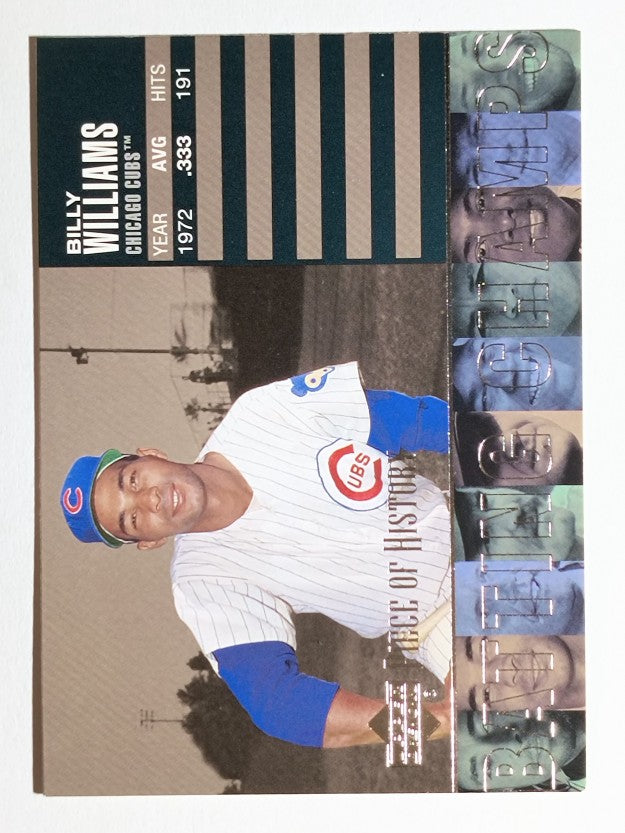 2002 UD Piece of History Batting Champs #B3 Billy Williams