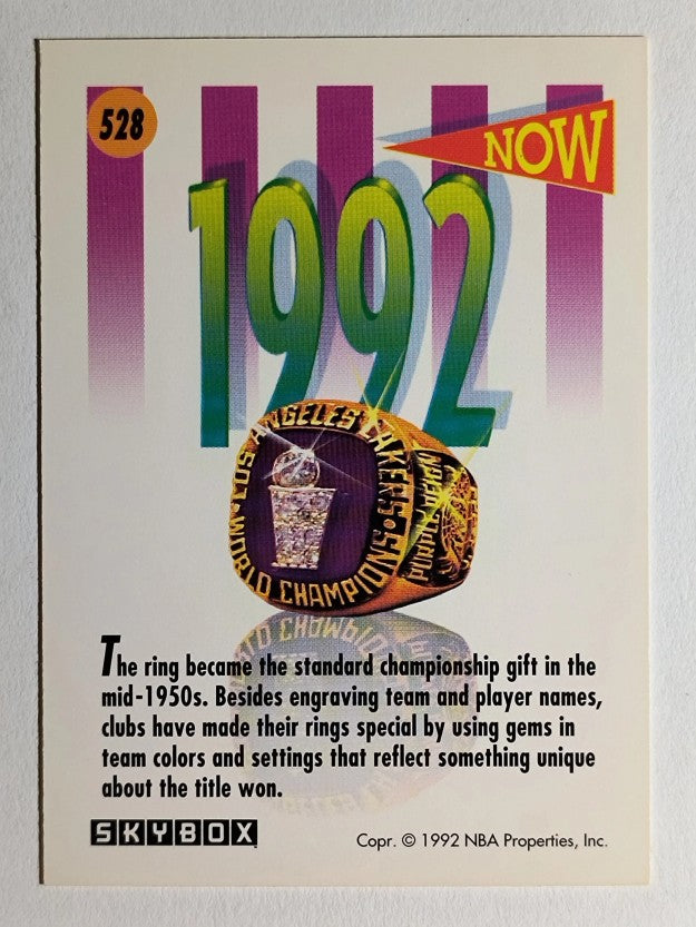 1991-92 SkyBox #528 The Championship Gift