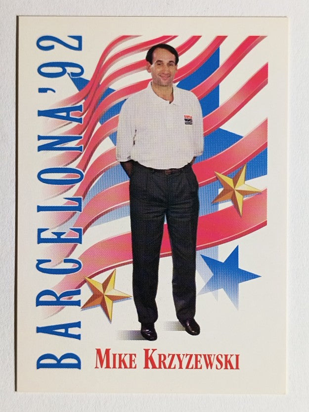 1991-92 SkyBox #542 Mike Krzyzewski CO USA RC