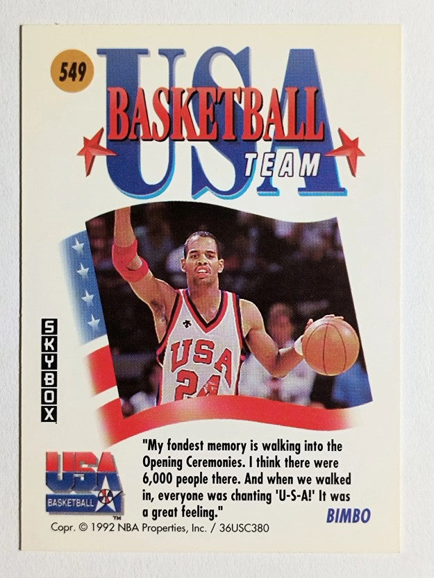 1991-92 SkyBox #549 Bimbo Coles USA