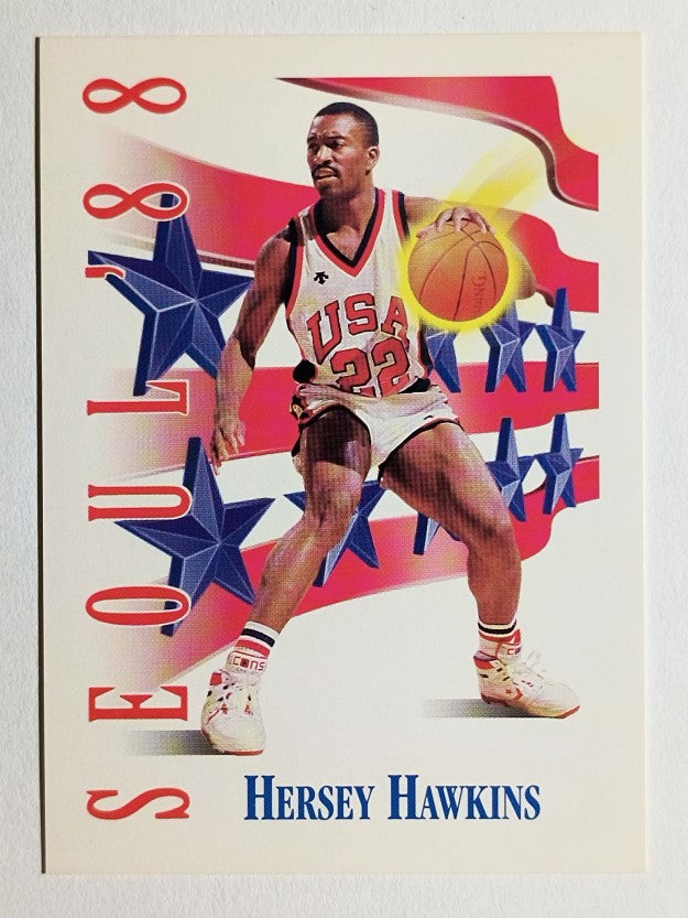 1991-92 SkyBox #551 Hersey Hawkins USA