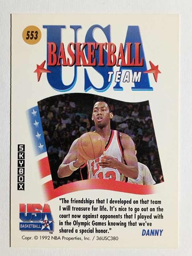 1991-92 SkyBox #553 Danny Manning USA