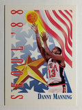 1991-92 SkyBox #553 Danny Manning USA