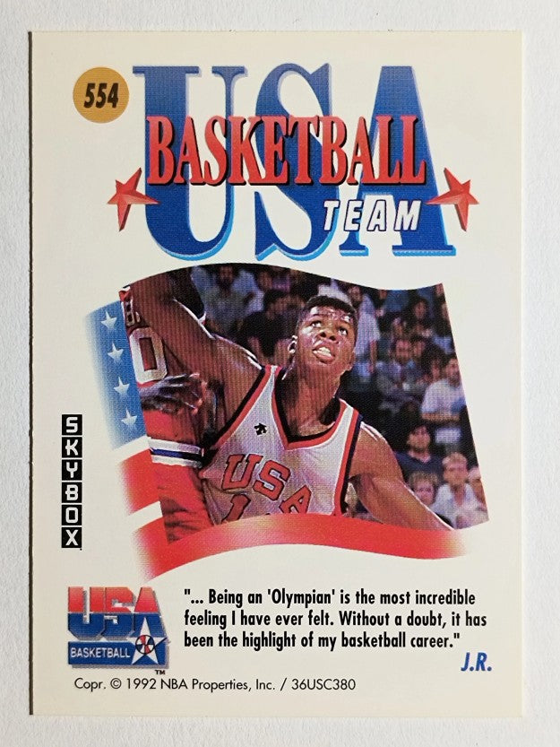 1991-92 SkyBox #554 J.R. Reid USA