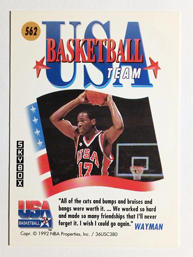 1991-92 SkyBox #562 Wayman Tisdale USA