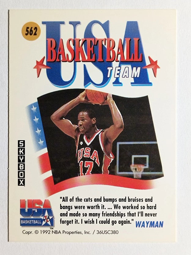 1991-92 SkyBox #562 Wayman Tisdale USA