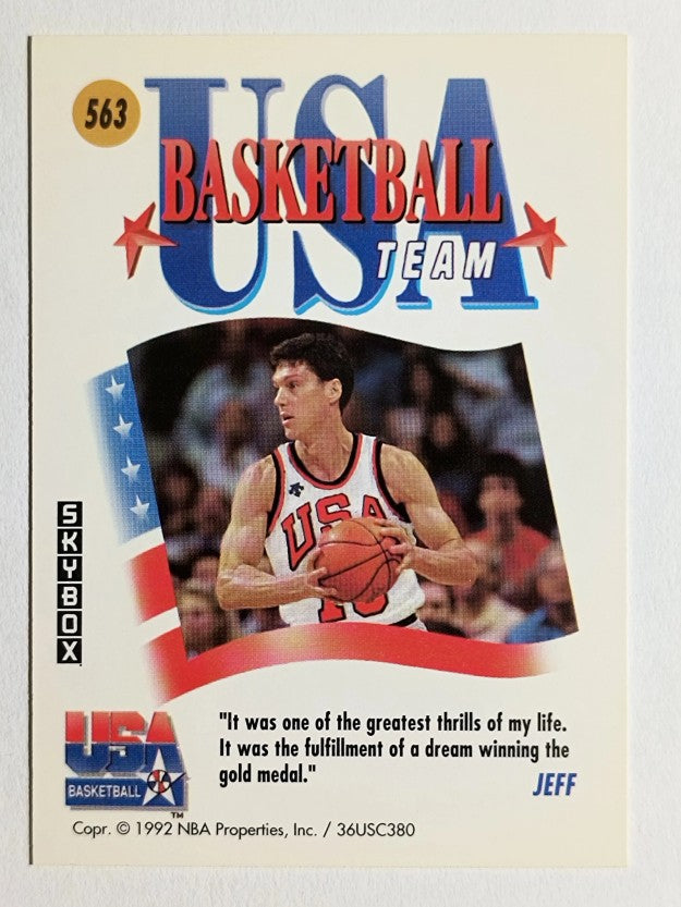 1991-92 SkyBox #563 Jeff Turner USA