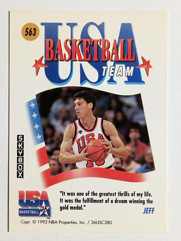 1991-92 SkyBox #563 Jeff Turner USA
