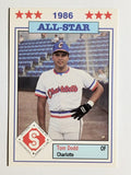 1986 Southern League All-Stars Jennings #12 Tom Dodd