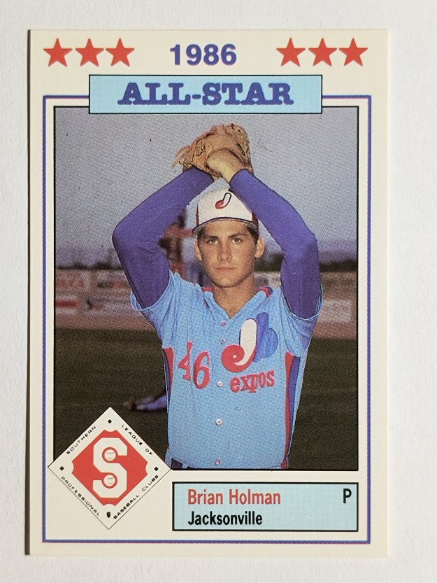 1986 Southern League All-Stars Jennings #21 Brian Holman