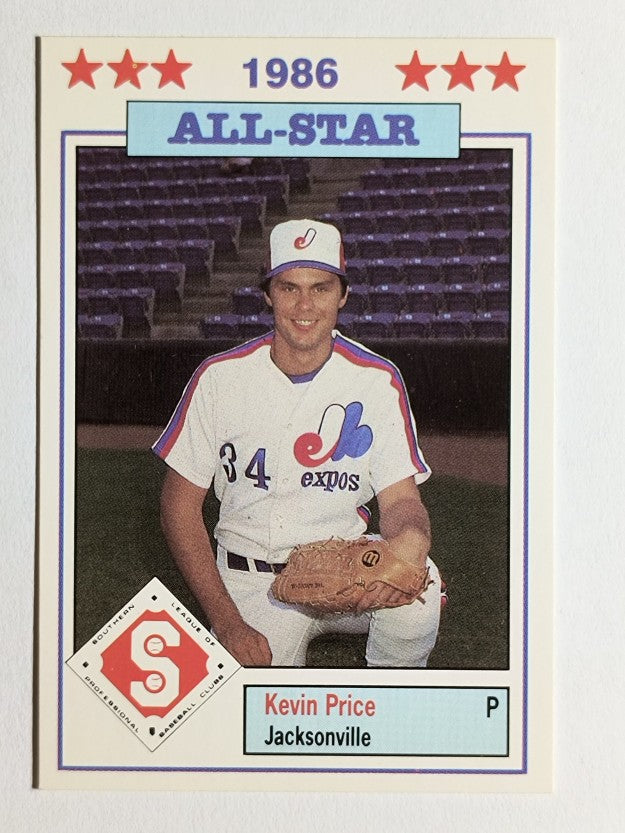 1986 Southern League All-Stars Jennings #25 Kevin Price