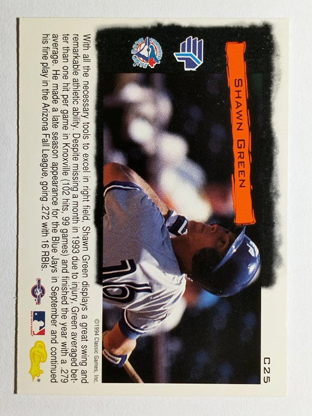 1994 Classic Cream of the Crop #C25 Shawn Green