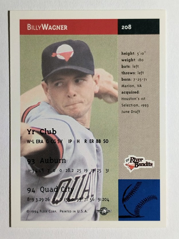 1994-95 Excel #208 Billy Wagner