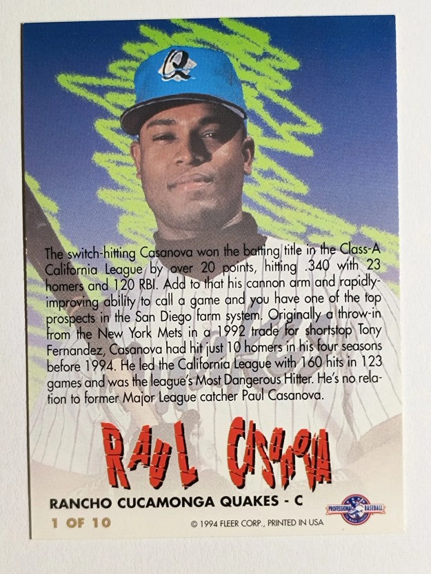 1994-95 Excel All-Stars #1 Raul Casanova
