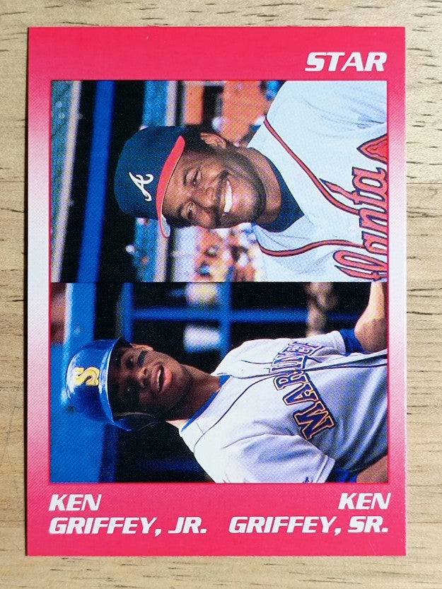 1991 Star Griffeys #1 Ken Griffey Jr./Ken Griffey Sr. CL