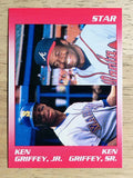 1991 Star Griffeys #1 Ken Griffey Jr./Ken Griffey Sr. CL