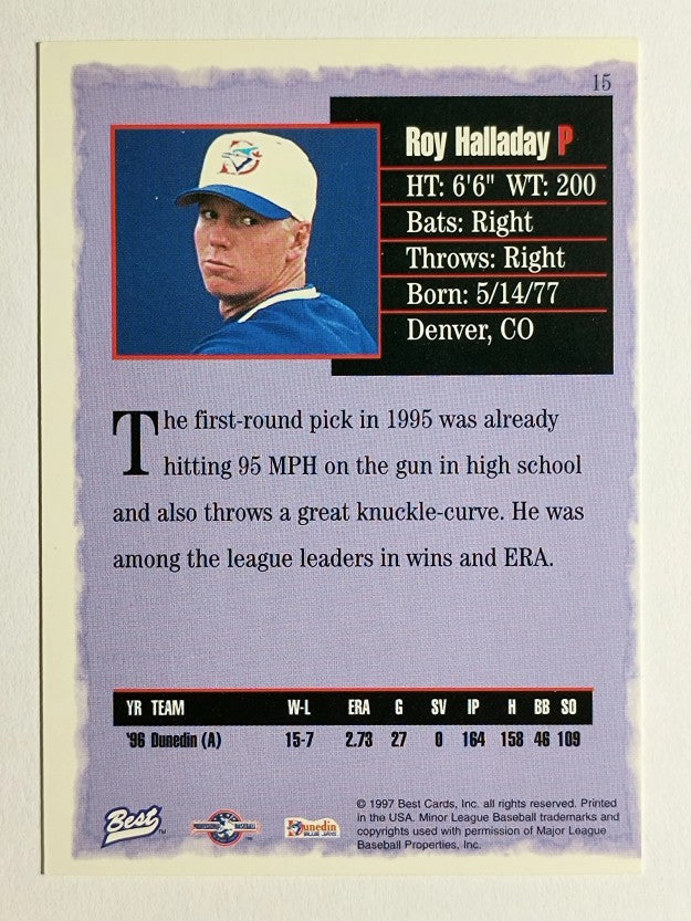 1997 Best #15 Roy Halladay (EXMT)
